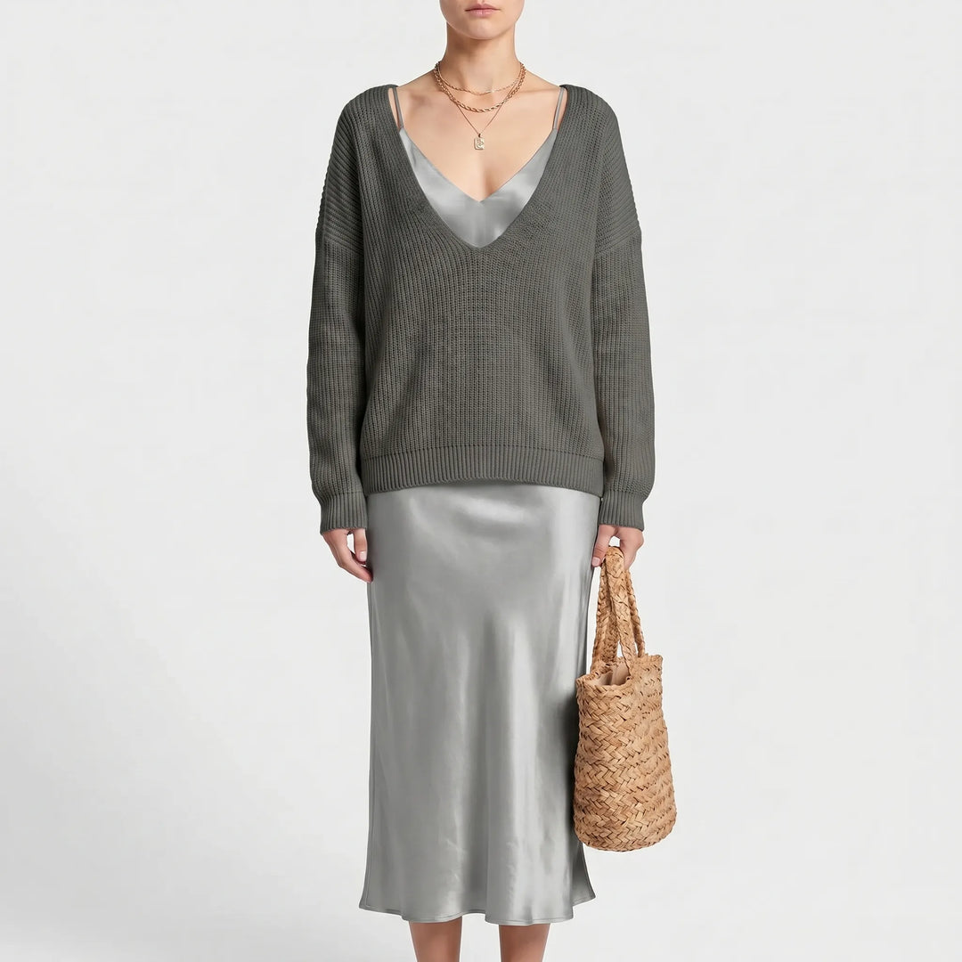 Abito Sottoveste Con Maglione