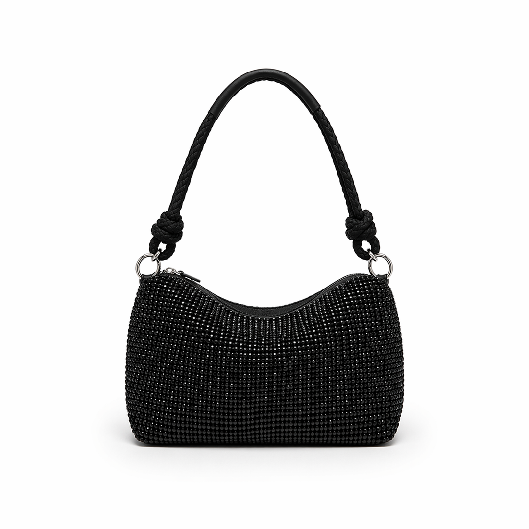 Borsa A Spalla Con Texture Intrecciata