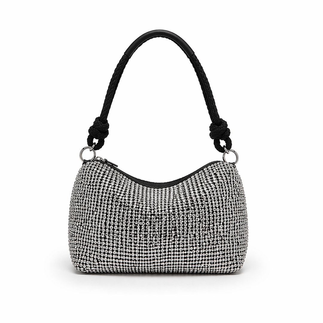 Borsa A Spalla Con Texture Intrecciata
