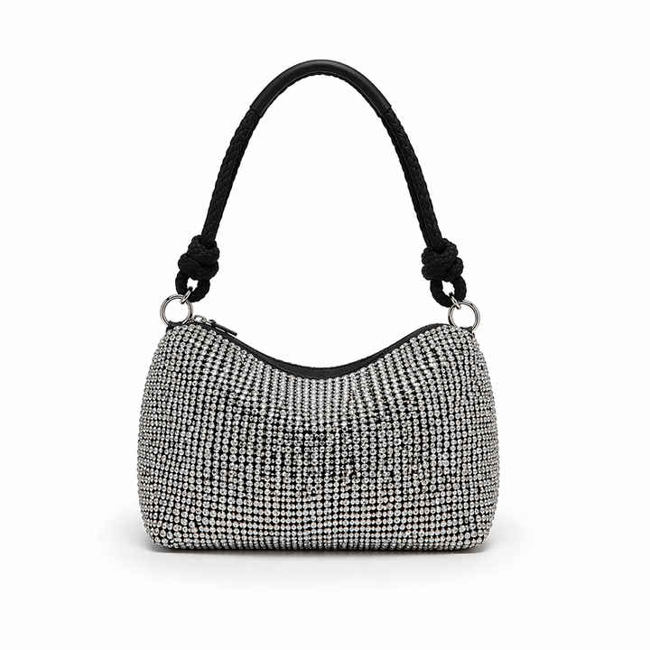 Borsa A Spalla Con Texture Intrecciata