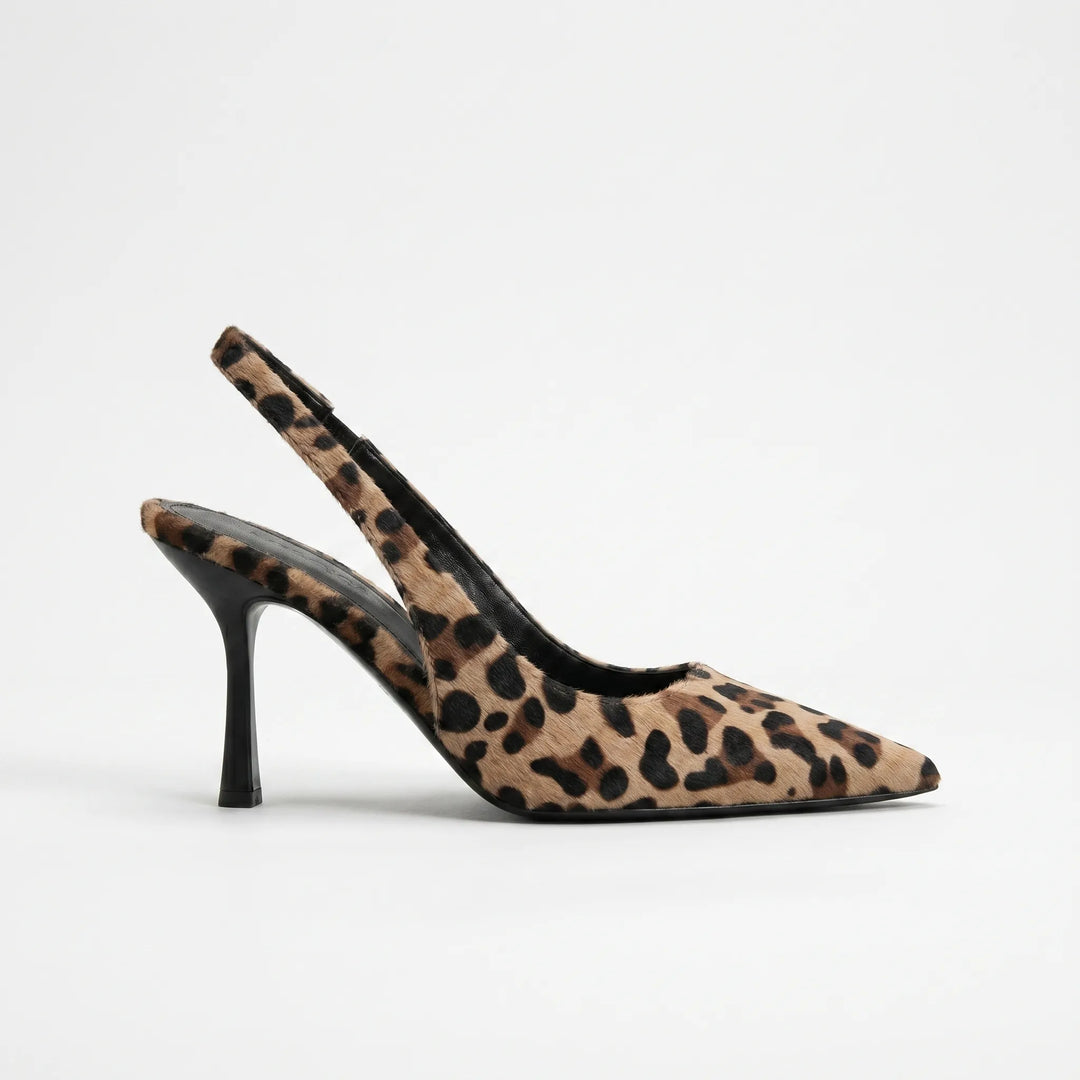Décolleté Slingback Leopardate
