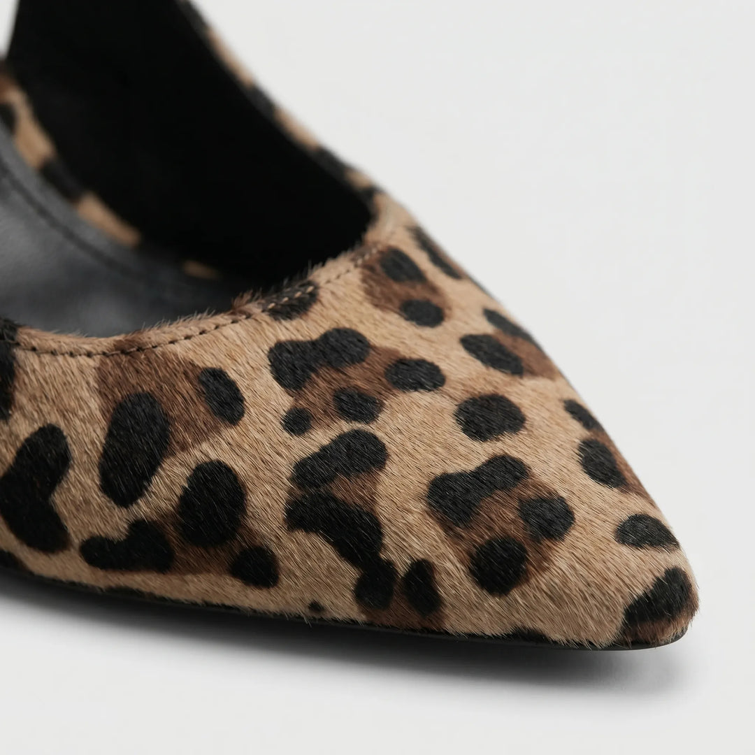 Décolleté Slingback Leopardate