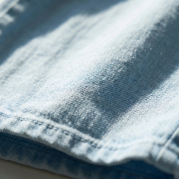 Jeans A Gamba Larga Lavaggio Chiaro 