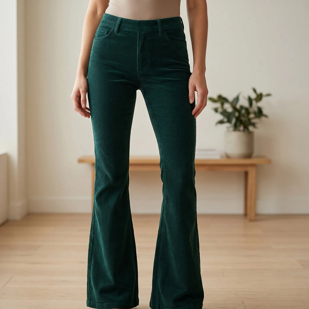 Pantaloni Svasati A Vita Alta 