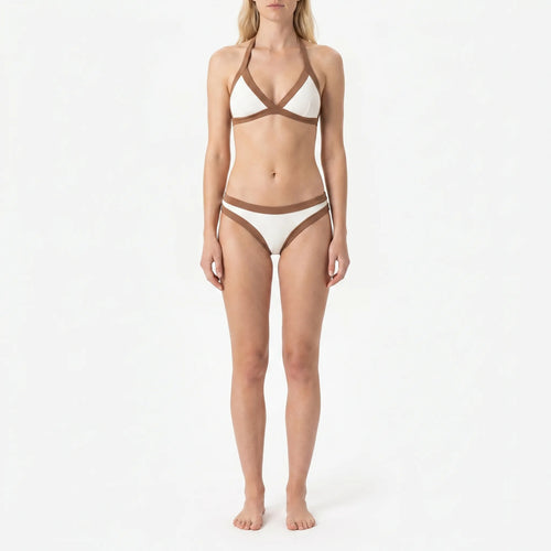 Top Bikini Triangolo All'americana Con Coppe