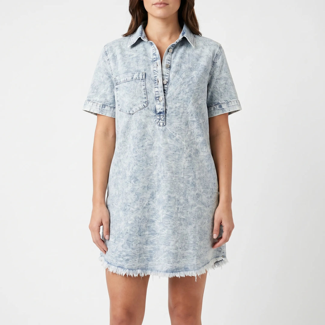 Vestito Corto A Camicia