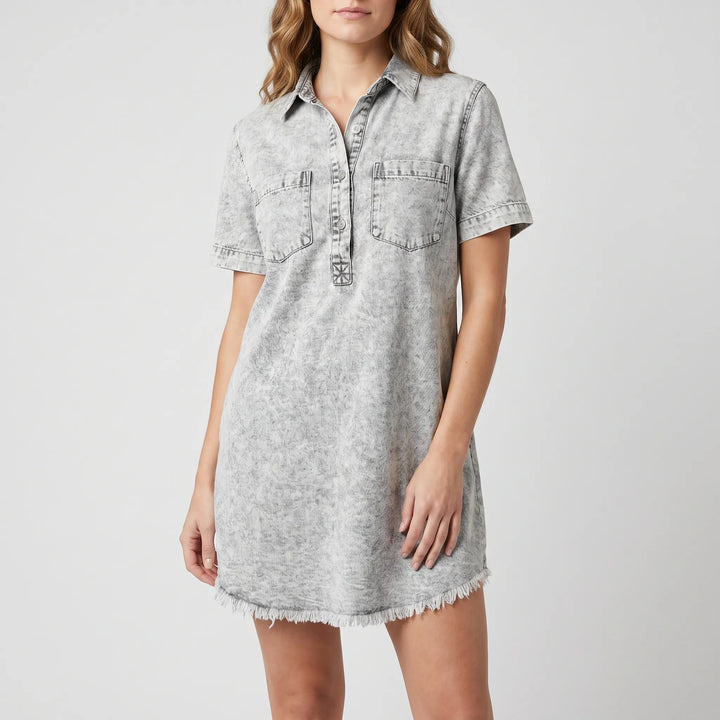 Vestito Corto A Camicia