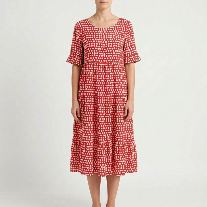 Vestito Midi A Pois