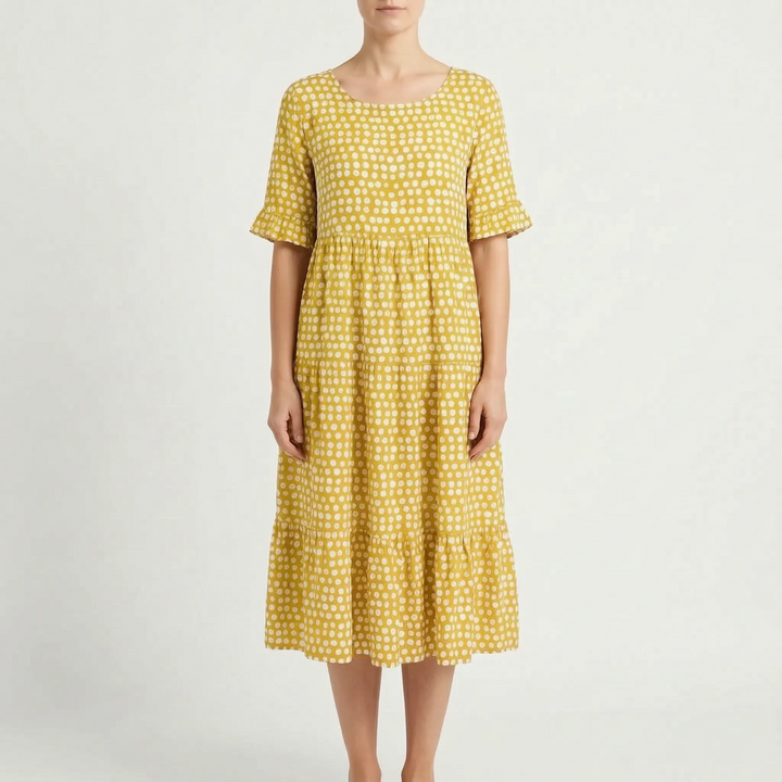 Vestito Midi A Pois