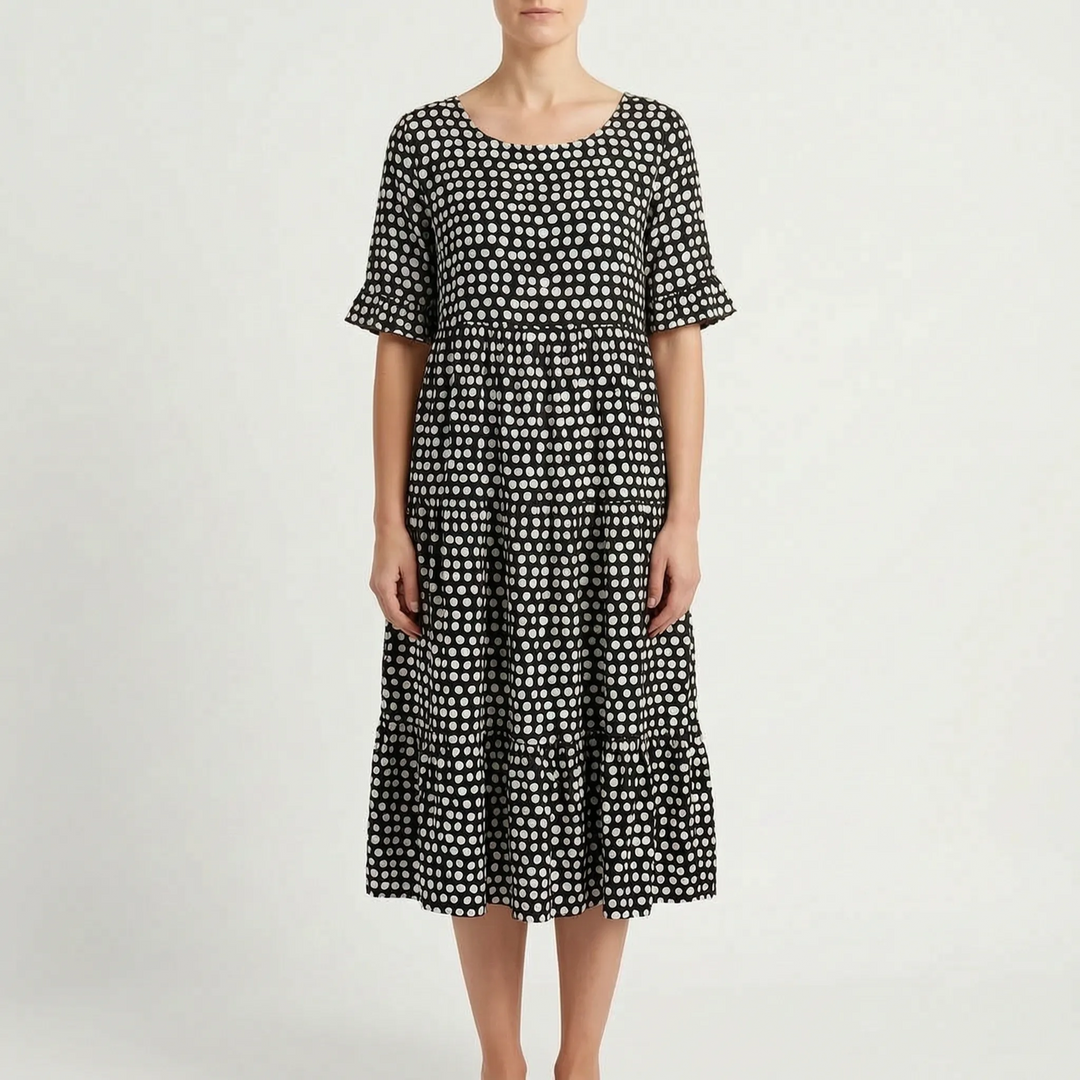 Vestito Midi A Pois